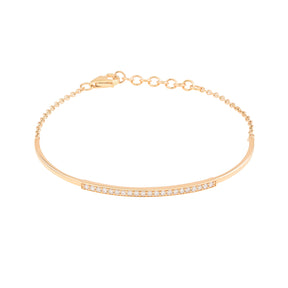 Diamond Bar Bangle Bracelet