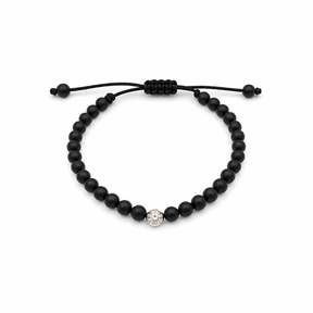 Diamond in Onyx Bracelet