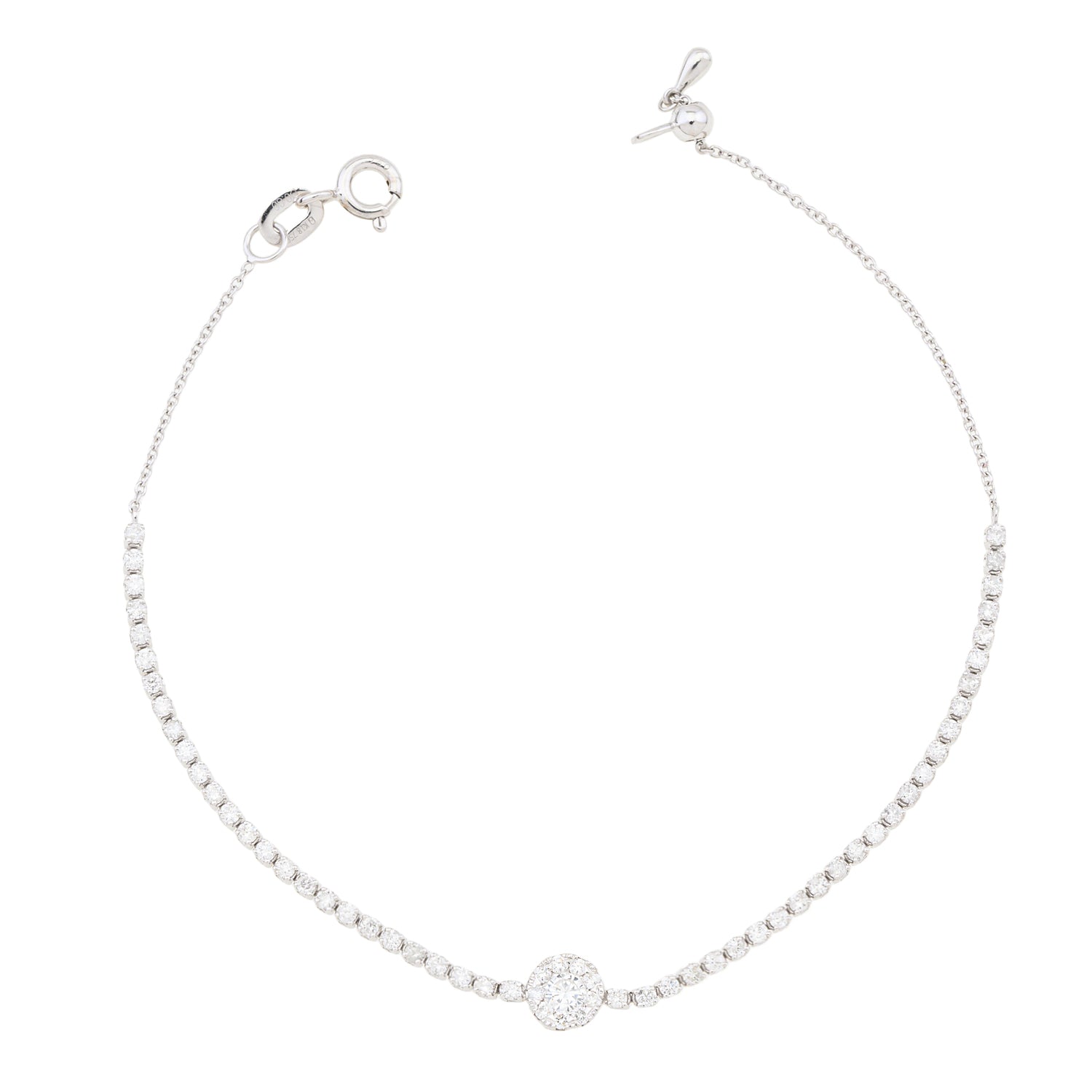 Multi diamond Tennis Bracelet
