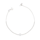Oval Diamond Tennis Bracelet