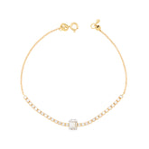Rectangle Diamond Tennis Bracelet