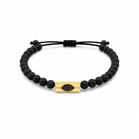 Onyx Bead Eye Bracelet