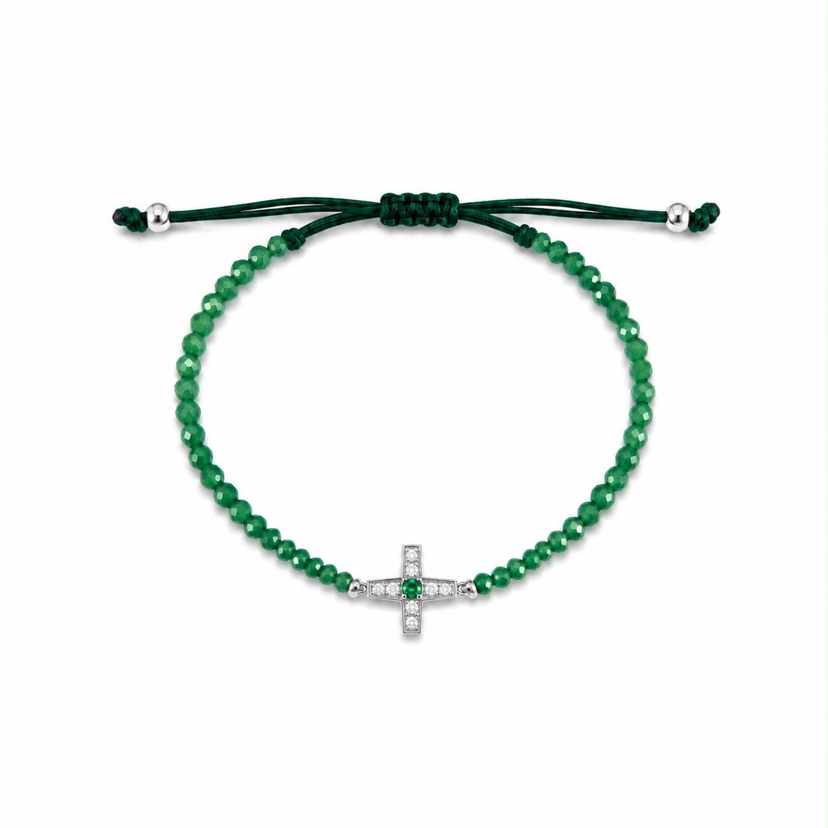 Emerald Point Cross Bracelet