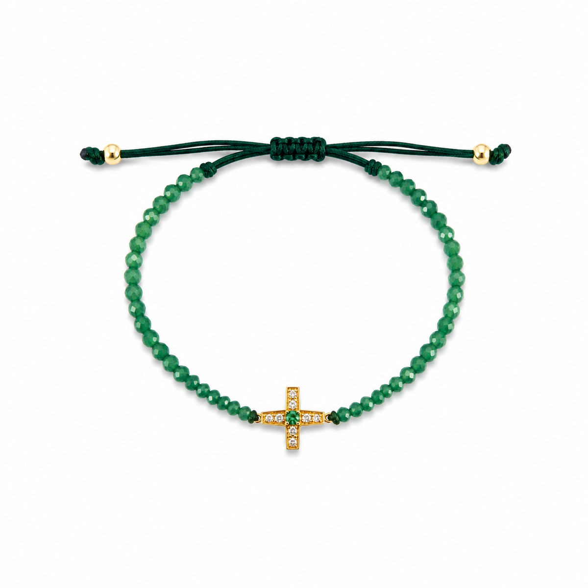 Emerald Point Cross Bracelet