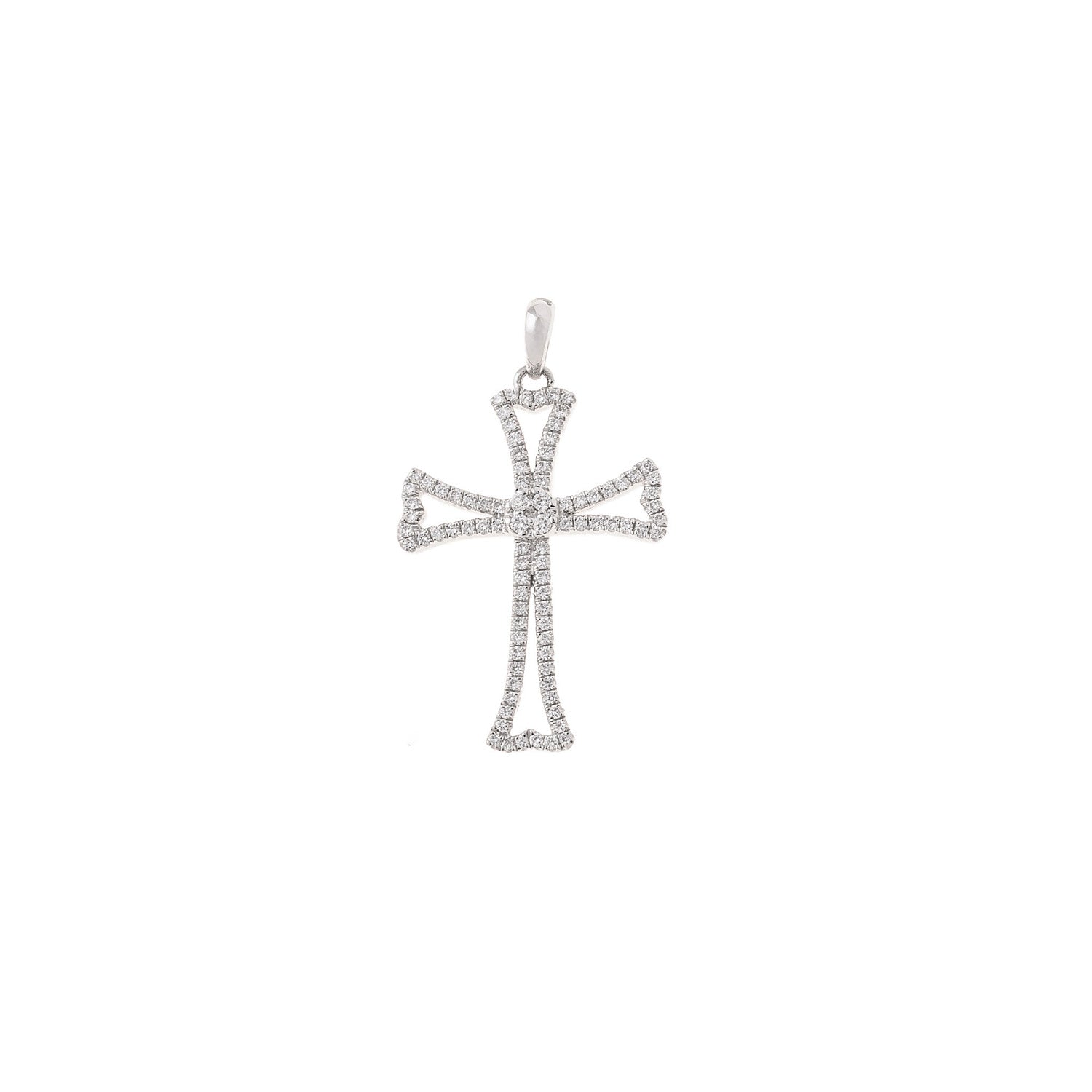 Diamond Cross. Gold and diamond cross. Cross for christening. Cross for baptism. Fine jewellery. Anatol jewellery. Χρυσά κοσμήματα. Κοσμήματα Κηφισιά. Σταυρός χρυσός. Σταυρός με διαμάντια. Βαφτιστικός σταυρός. Σταυρός για βάφτιση.  Σταυρός με μπριγιάν. 