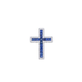 Sapphire Cross Pendant