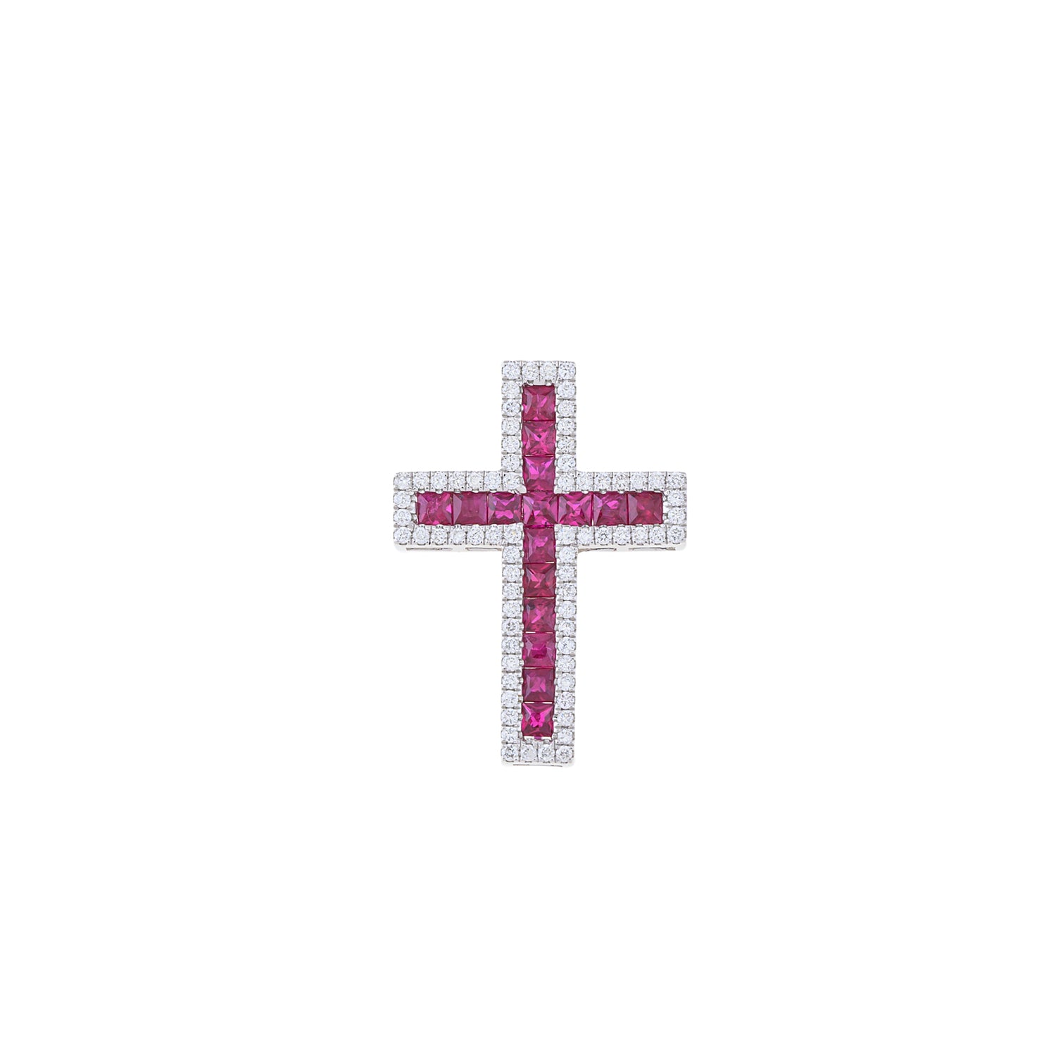 Ruby Cross Pendant