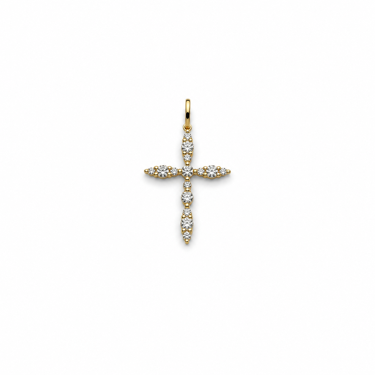 Classic Diamond Cross Pendant