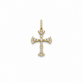 Victorian Style Diamond Cross Pendant