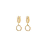 Circle Diamond Earring