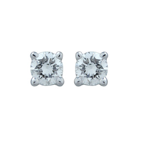 Diamond Earrings. Diamond Studs. Solitaire diamond earrings. White Gold earrings