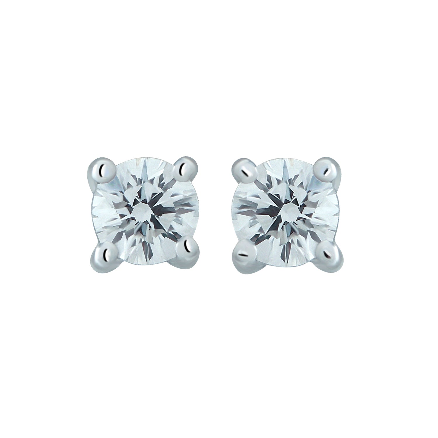 Diamond stud earring. 