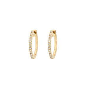 Diamond Hoop earrings. Hoop earrings. Gold hoop earrings. Gold and Diamond hoop earrings. Easy to wear hoops. Diamond hoops. Diamond earrings for gift. Χρυσοί κρίκοι. Διαμαντένιοι κρίκοι. Κρίκος με διαμάντια. Σκουλαρίκια κρίκοι. Σκουλαρίκι για δώρο. Fine jewelry. Anatol. Kifissia. Golden Hall. Athens.
