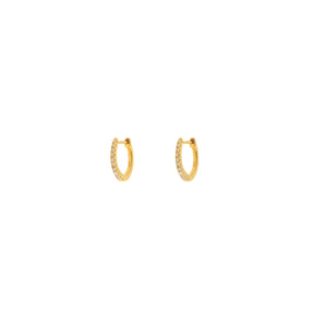 Small Diamond Hoop