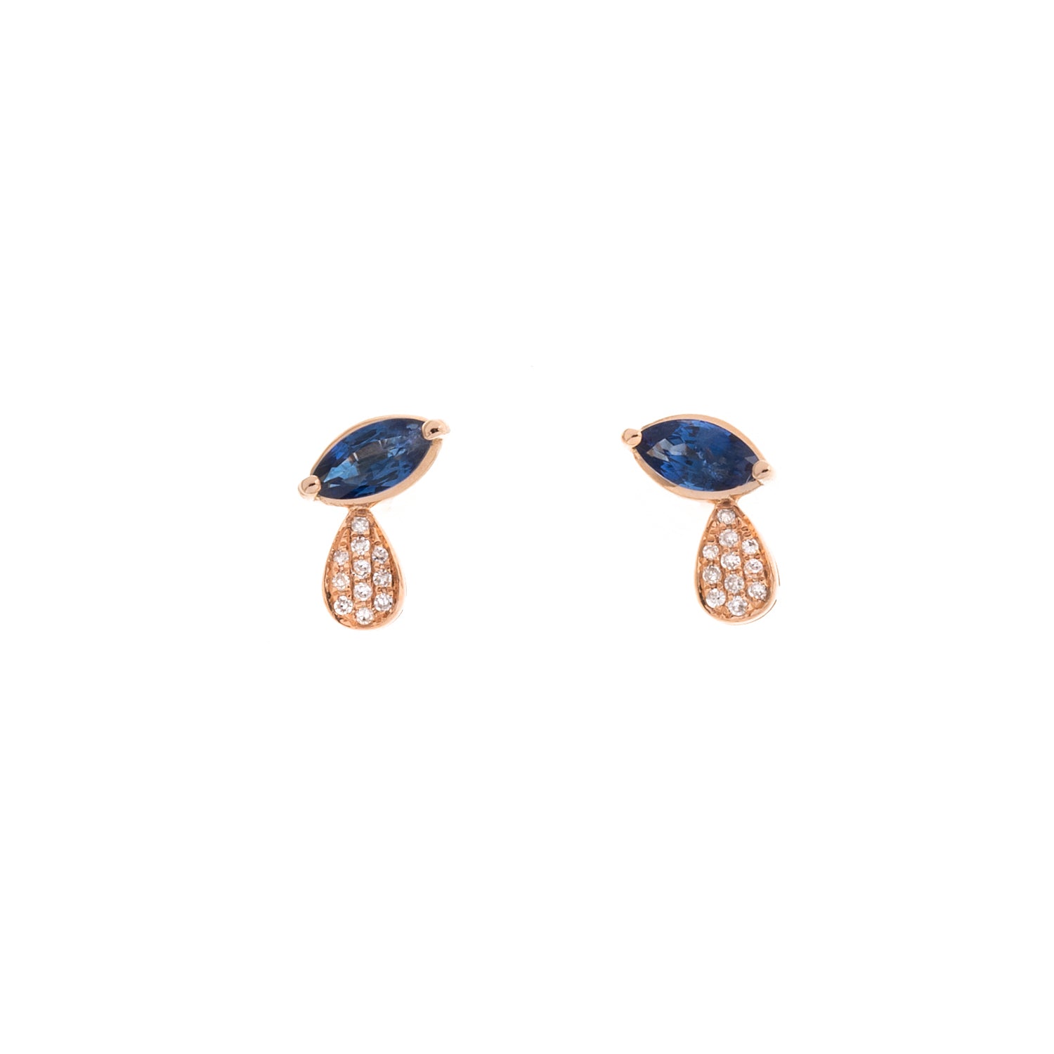 Sapphire Earring. Earrings. 18K gold earring. White Gold, yellow gold, rose gold. Perfect Gift. Earring gift. Fine jewelry. Anatol. Kifissia. Golden Hall. Σκουλαρίκι χρυσό. Σκουλαρίκι  με ζαφείρια. Σκουλαρίκι τρυπητό. Σκουλαρίκι με ζαφείρι. Σκουλαρίκι με διαμάντια. Athens. Κηφισιά. Σκουλαρίκι με μπριγιάν. 