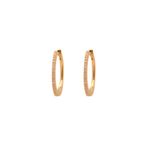 Diamond Hoop earrings. Hoop earrings. Gold hoop earrings. Gold and Diamond hoop earrings. Easy to wear hoops. Diamond hoops. Diamond earrings for gift. Χρυσοί κρίκοι. Διαμαντένιοι κρίκοι. Κρίκος με διαμάντια. Σκουλαρίκια κρίκοι. Σκουλαρίκι για δώρο. Fine jewelry. Anatol. Kifissia. Golden Hall. Athens.