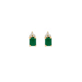 Emerald Earring. Diamond and emerald Earring. Diamond Earring. Anatol jewelry. Fine jewelry. Golden Hall. Kifissia. Vivid green emerald. Σκουλαρίκι με σμαράγδι. Σκουλαρίκι με διαμάντια και σμαράγδι. Σκουλαρίκι με μπριγιάν. Σκουλαρίκι με πράσινη πέτρα. Χρυσά κοσμήματα. Κοσμήματα Κηφισιά. Σκουλαρίκι καρφωτό. 