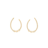 Diamond Hoop earrings. Hoop earrings. Gold hoop earrings. Gold and Diamond hoop earrings. Easy to wear hoops. Diamond hoops. Diamond earrings for gift. Χρυσοί κρίκοι. Διαμαντένιοι κρίκοι. Κρίκος με διαμάντια. Σκουλαρίκια κρίκοι. Σκουλαρίκι για δώρο. Fine jewelry. Anatol. Kifissia. Golden Hall. Athens.
