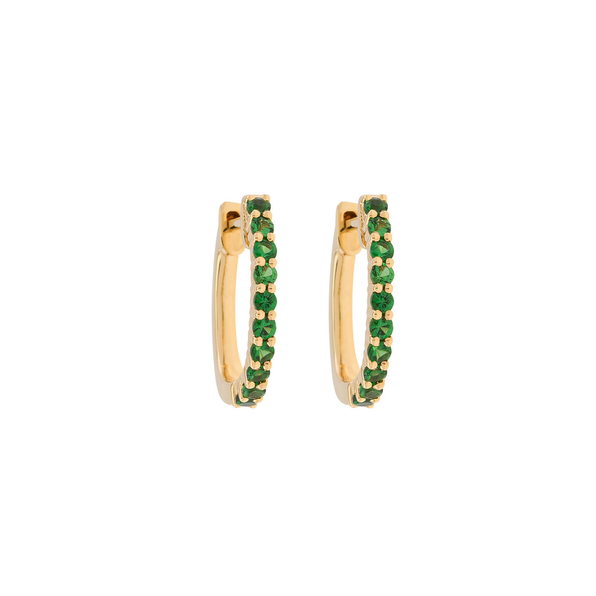 Garnet Hoops  Earrings