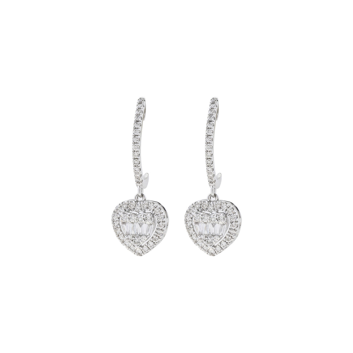 Diamond Earrings. Earring for Gift. Stud Earring. Anatol. Gift. Anatol Jewelry. Fine Jewelry. Heart Earrings.