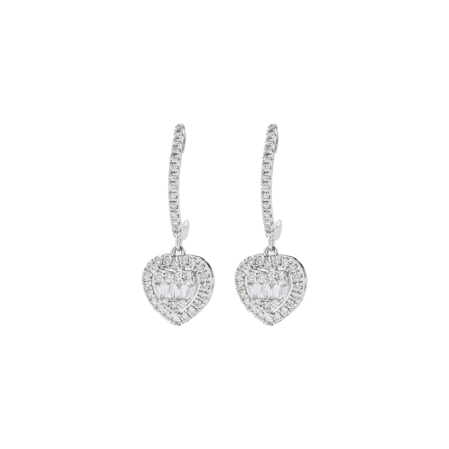 Diamond Earrings. Earring for Gift. Stud Earring. Anatol. Gift. Anatol Jewelry. Fine Jewelry. Heart Earrings.