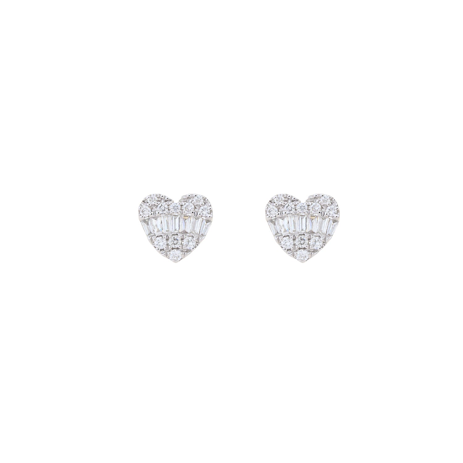 Diamond Earrings. Earring for Gift. Stud Earring. Anatol. Gift. Anatol Jewelry. Fine Jewelry. Golden Hall. Diamond Heart Earrings.