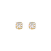 Square Shape Diamond Earrings