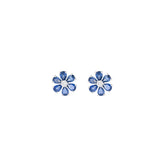 Sapphire Flower Earring