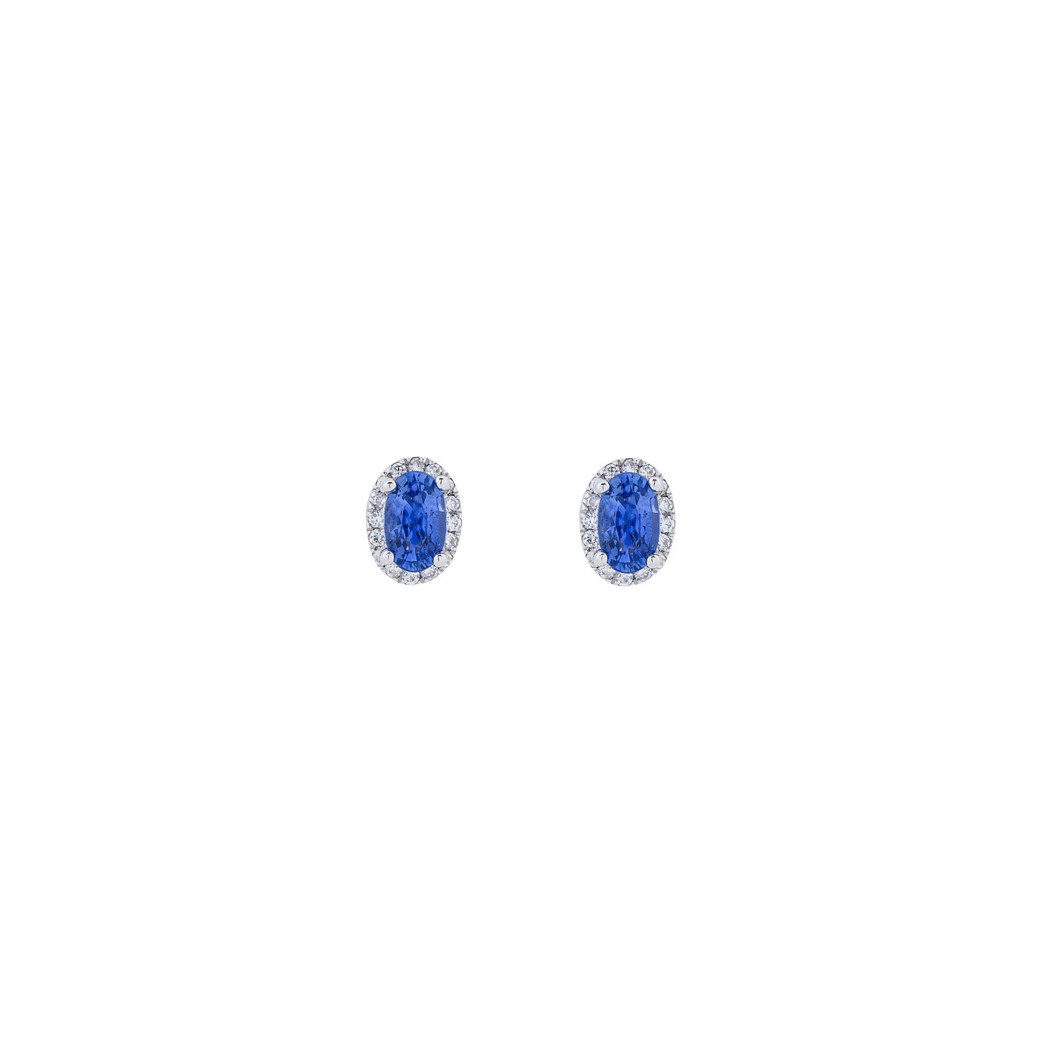 Oval Sapphire Studs
