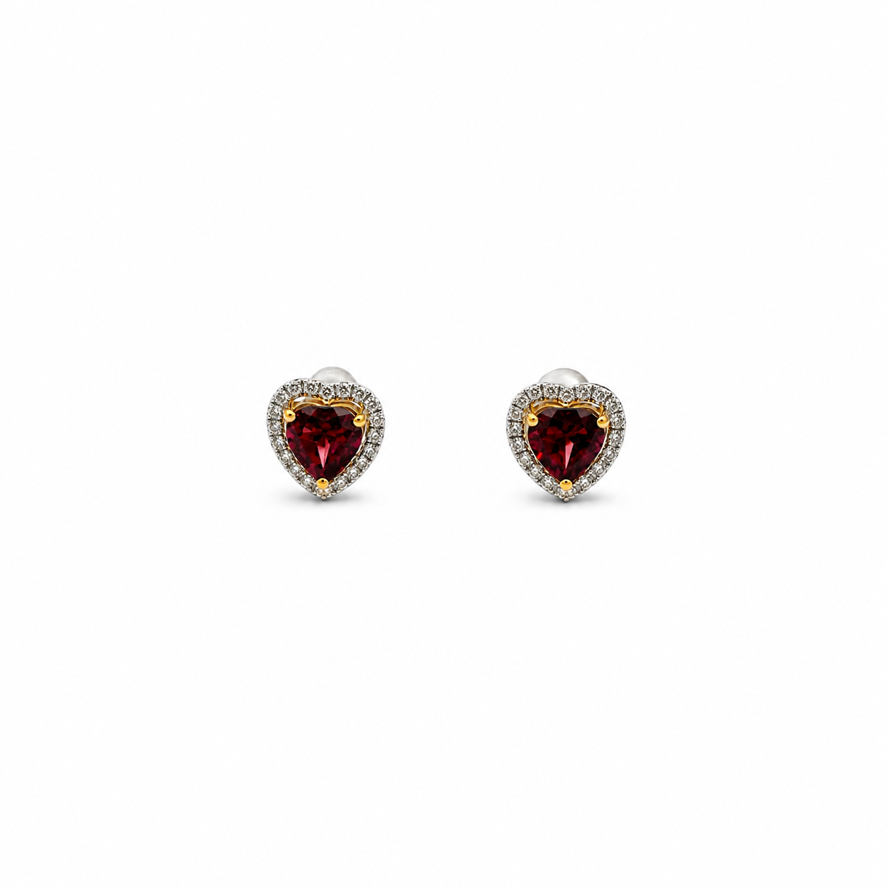 Tourmaline Heart Earrings
