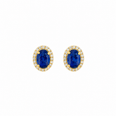 Oval Kyanite Studs