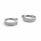 Diamond Hoop Earrings
