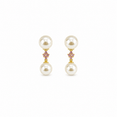Pink Lady Pearl Earring