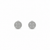 Diamond Disc Stud earrings