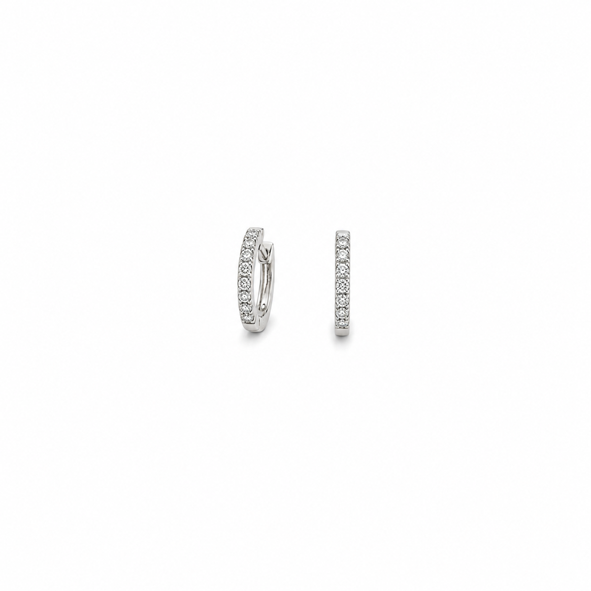Diamond Hoop Earrings