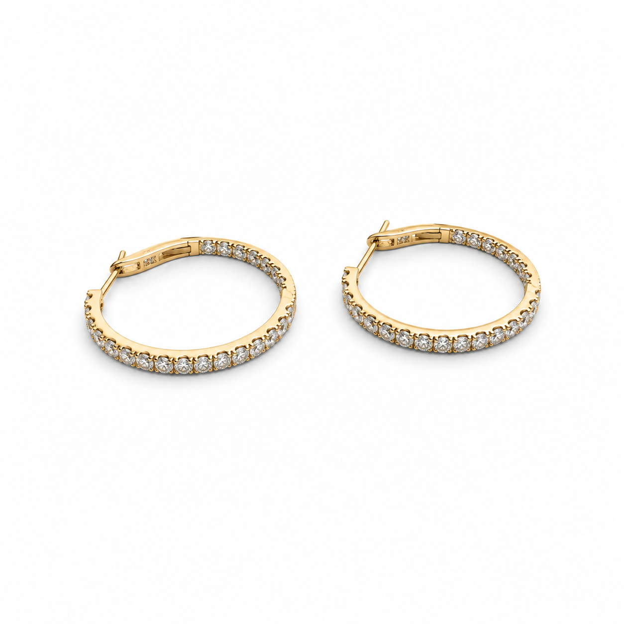 Diamond Hoop Earrings