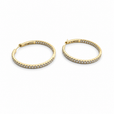 Diamond Hoop Earrings