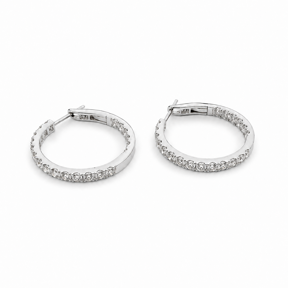 Diamond Hoop Earrings