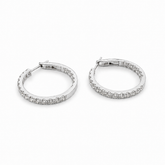 Diamond Hoop Earrings