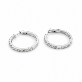 Diamond Hoop Earrings