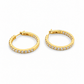 Diamond Hoop Earrings