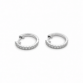 Mini Diamond Hoop Earrings