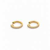 Mini Diamond Hoop Earrings