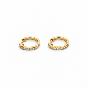 Mini Diamond Hoop Earrings