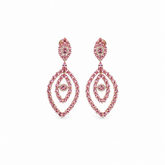 Shimmering Pink Eye Earring