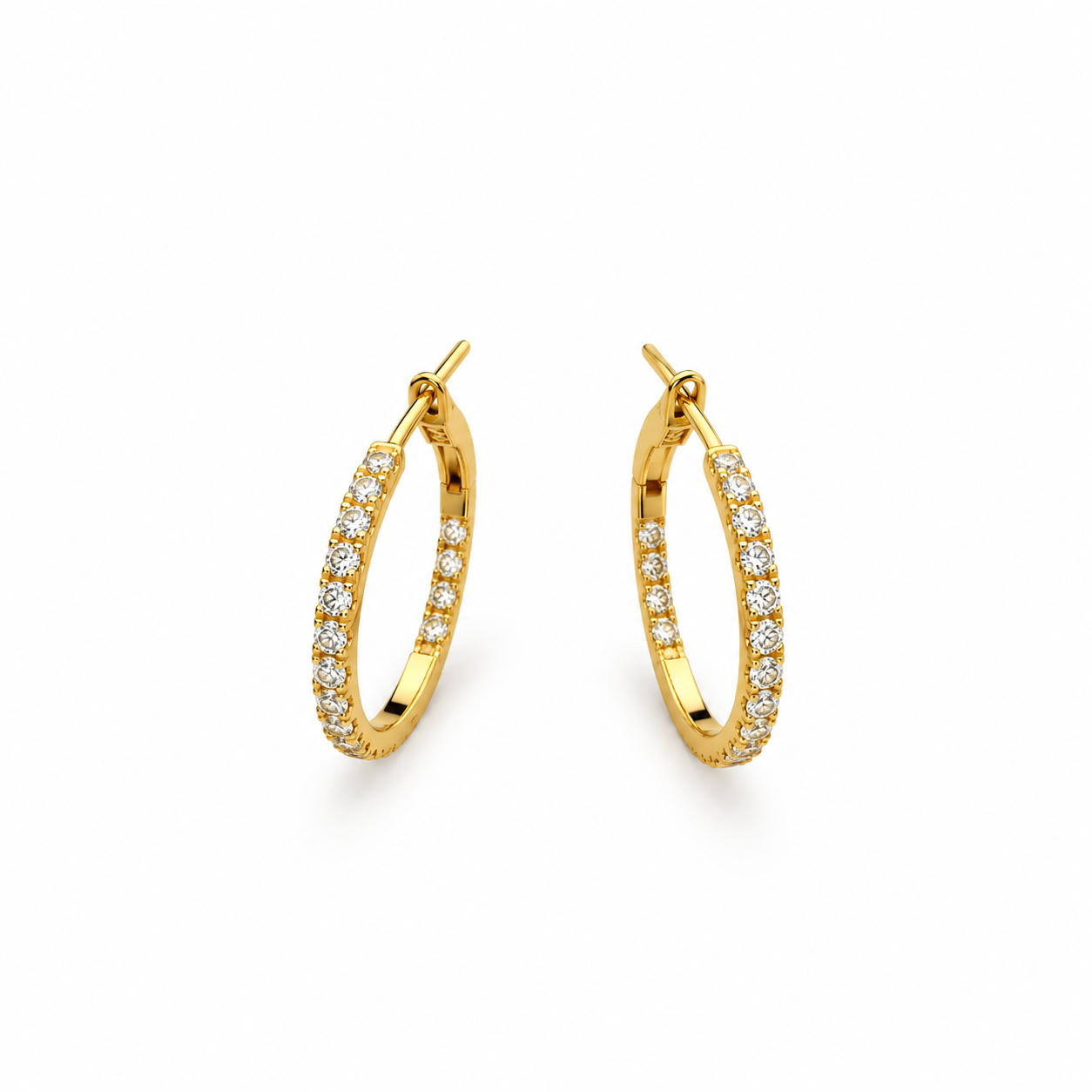 Diamond Hoop Earrings