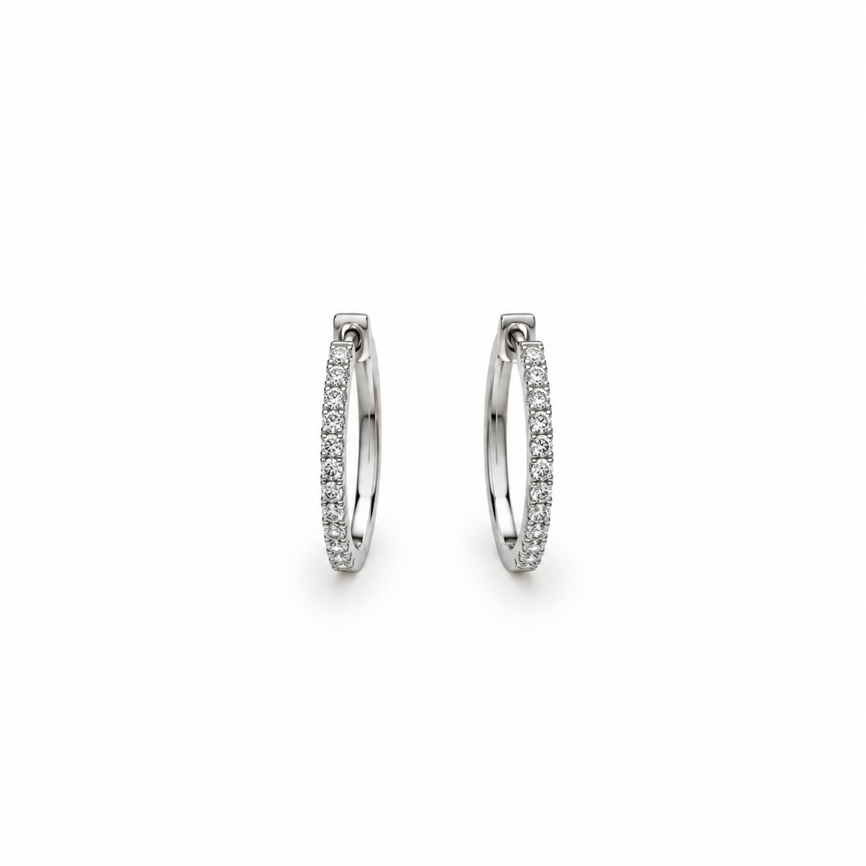 Diamond Hoop Earrings