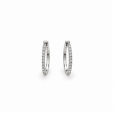 Diamond Hoop Earrings