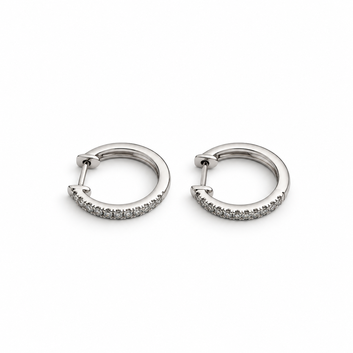 Diamond Hoop Earrings