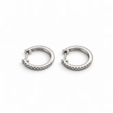 Diamond Hoop Earrings